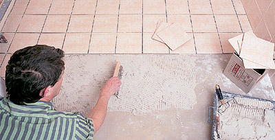 Укладка кафельной плитки