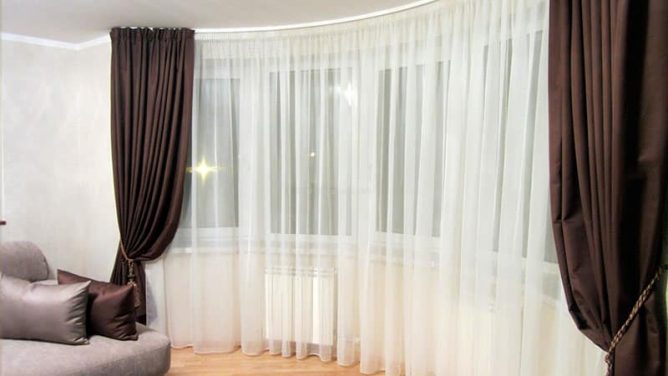 Гардины в зале