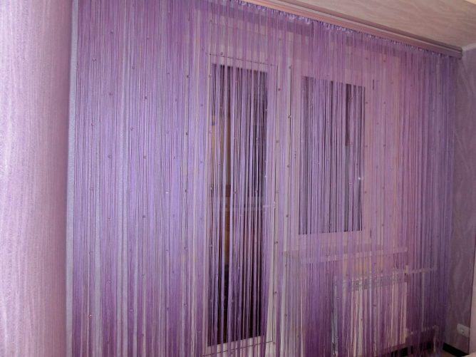 Нитяные занавески