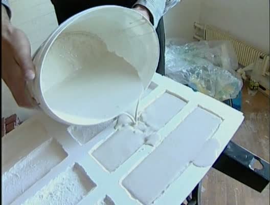 Отливка гипсовой плитки
