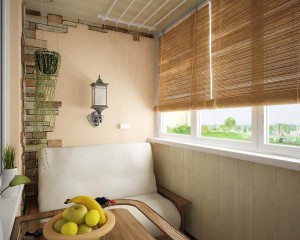 Отделка балкона