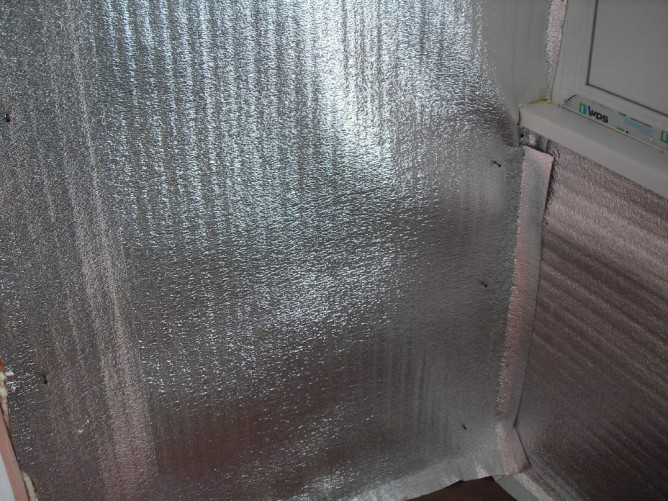 Утепленные стены пенофолом