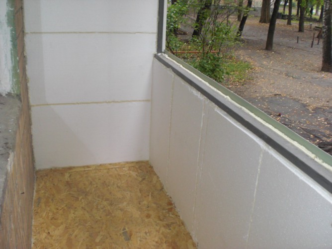 Утепление пенопластом